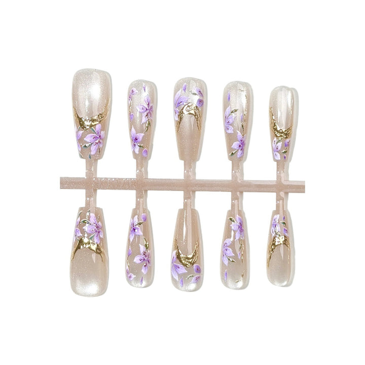 Floral-Design Press-On Nail Kit