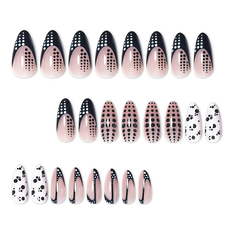 Elegant Abstract Pointed Nail Art Extensions Stornfield