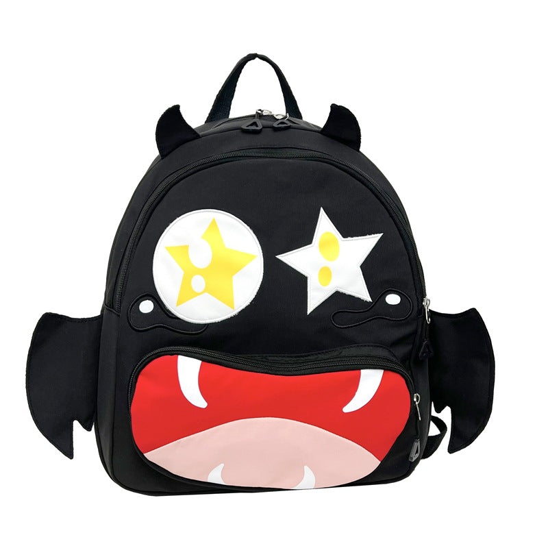 Playful plush backpack with animal face Stornfield