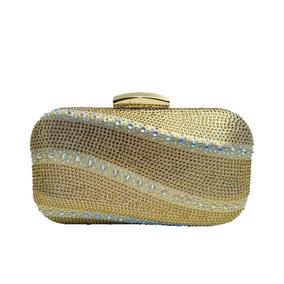 Rhinestone-Studded Clutch Purse
