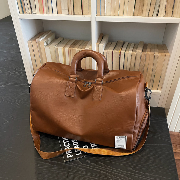 Stylish Leather Travel Duffel Bag Stornfield