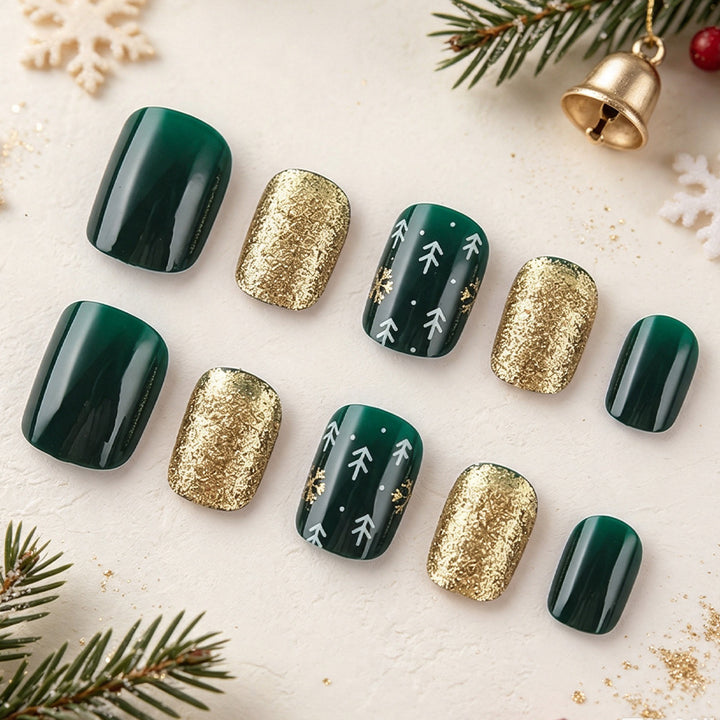 Decorative Holiday Themed Press-On Nails Stornfield