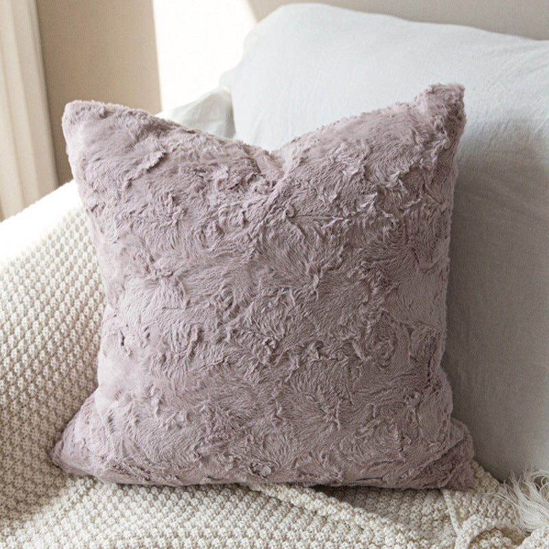 Cozy decorative cushion with textured surface