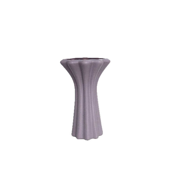 Modern Fluted Ceramic Vase Stornfeild