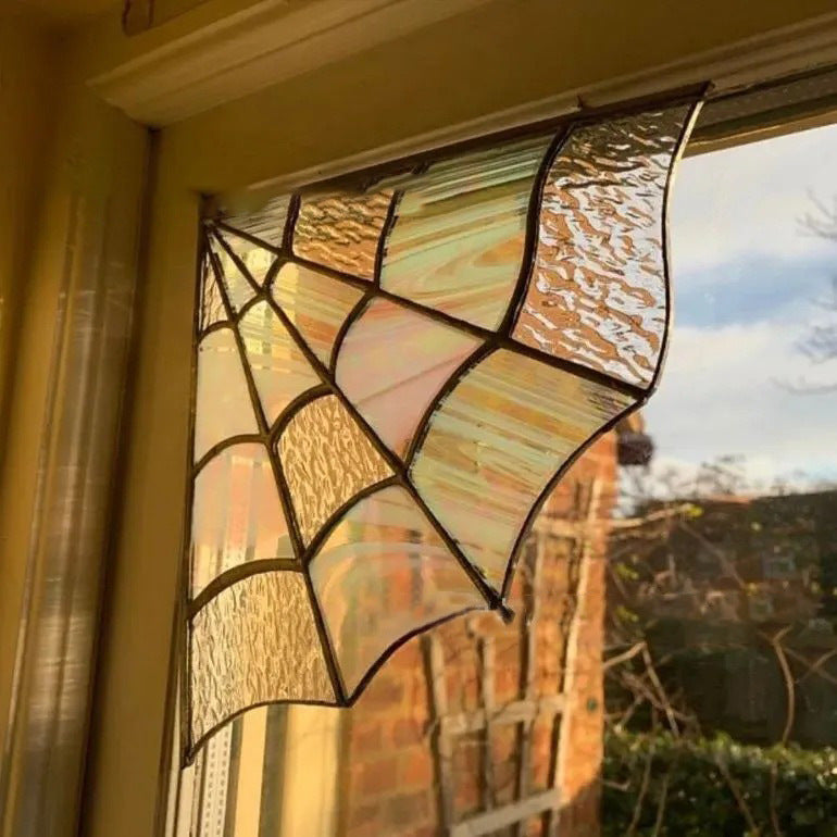 Halloween-Themed Spider Web Door Decoration
