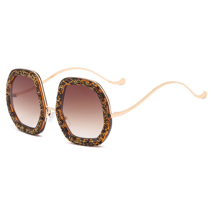 Ladies extravagant sunglasses with sparkling frame Stornfield