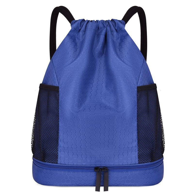Lightweight Hexagonal Pattern Drawstring Backpack Stornfield