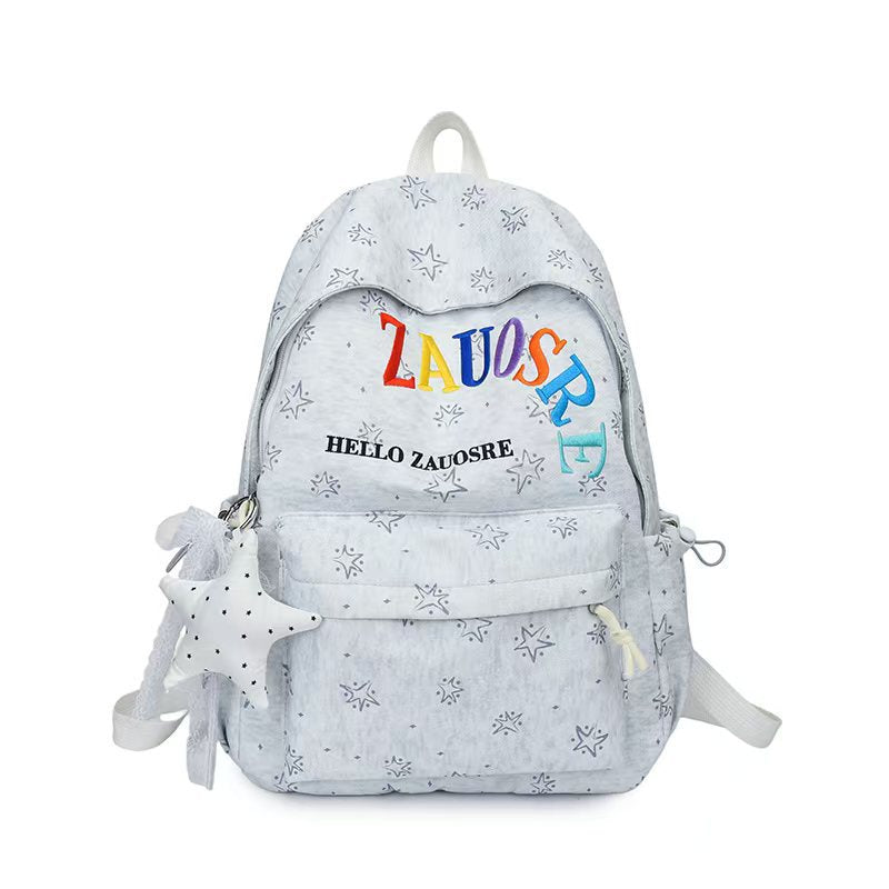 Casual Star-Patterned Backpack Stornfield