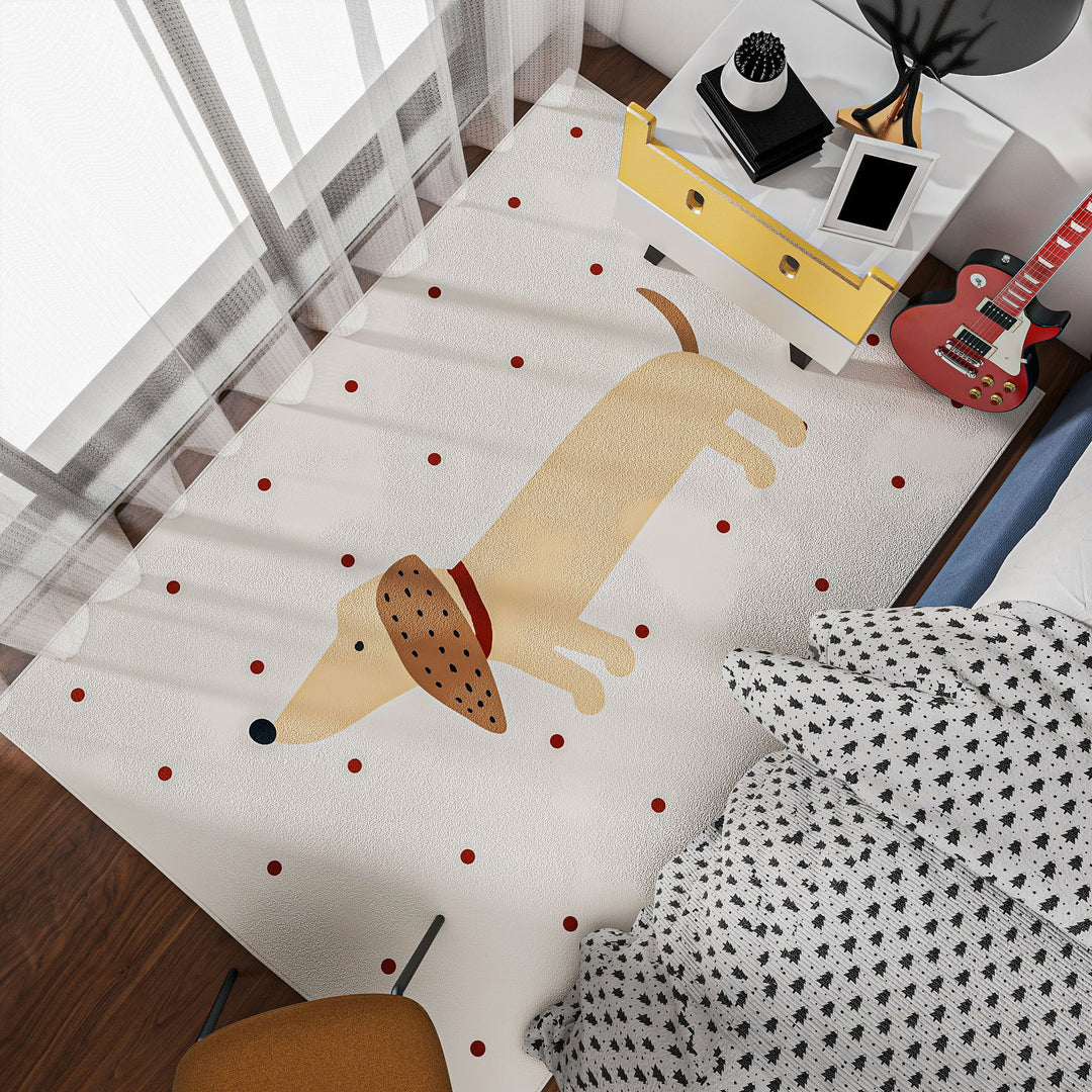 Cute Bunny-Themed Decorative Area Rug