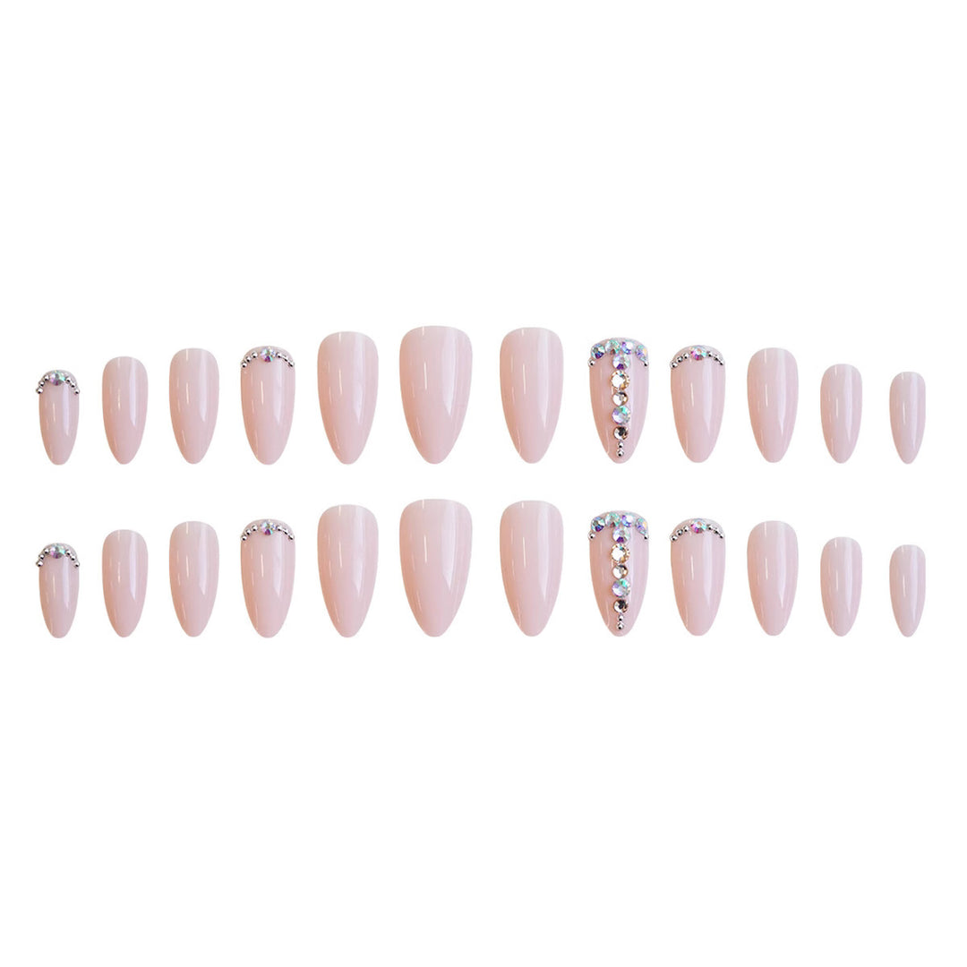 Nail set with elegant glitter accents Stornfield