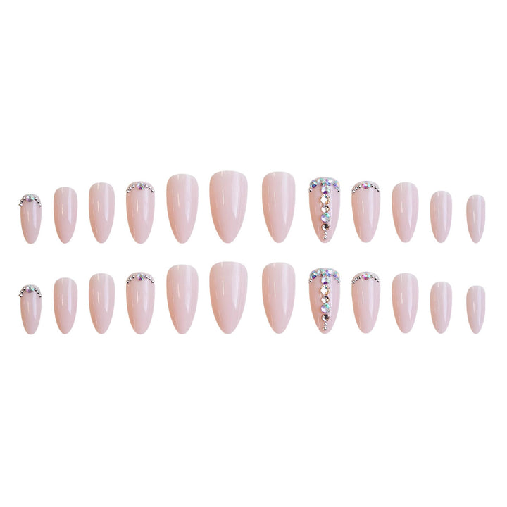Nail set with elegant glitter accents Stornfield