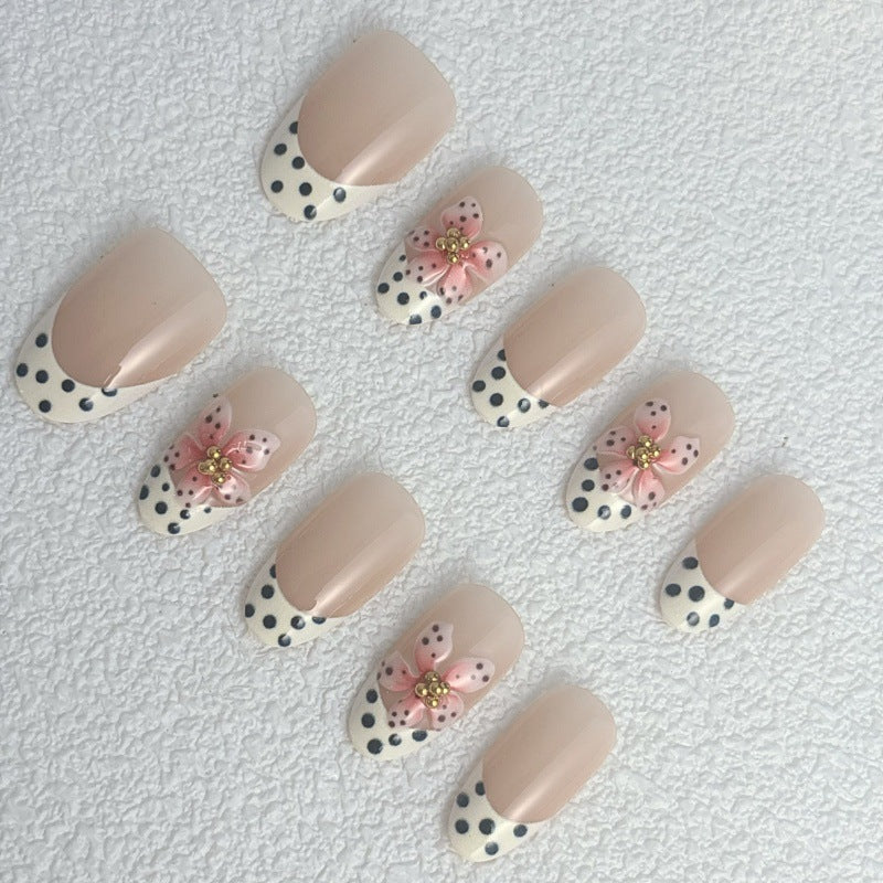 Art Nail Set with Floral Accents Stornfield