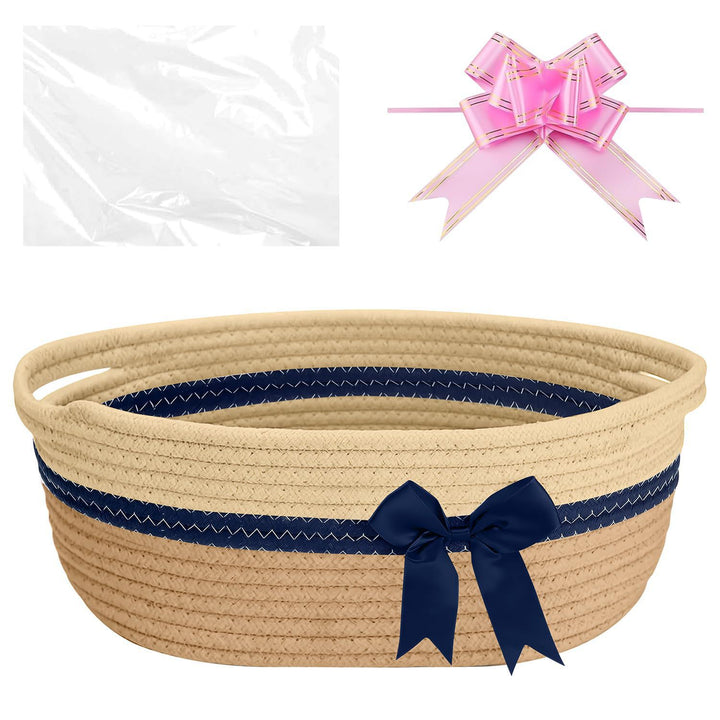 Women's decorative storage basket with bow accent Stornfield