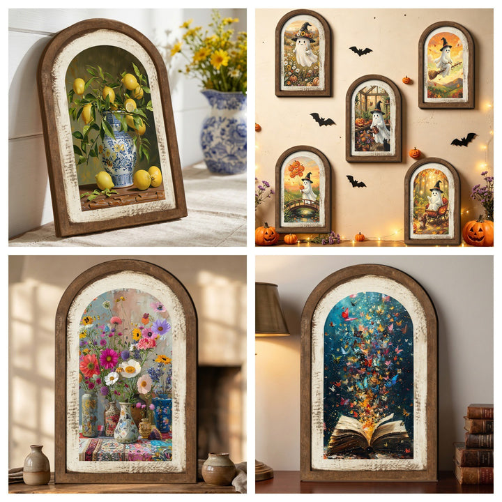 Wall decoration with lemon pattern Stornfield