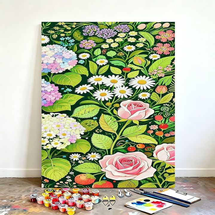 DIY Floral Canvas Painting Kit Stornfield