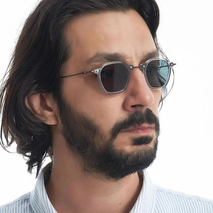Ladies stylish sunglasses with unique hexagonal shape and sturdy frame Stornfield