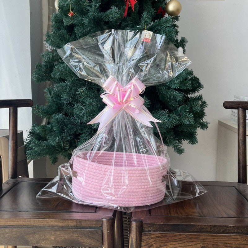 Women Gift Basket made of braided material Stornfield