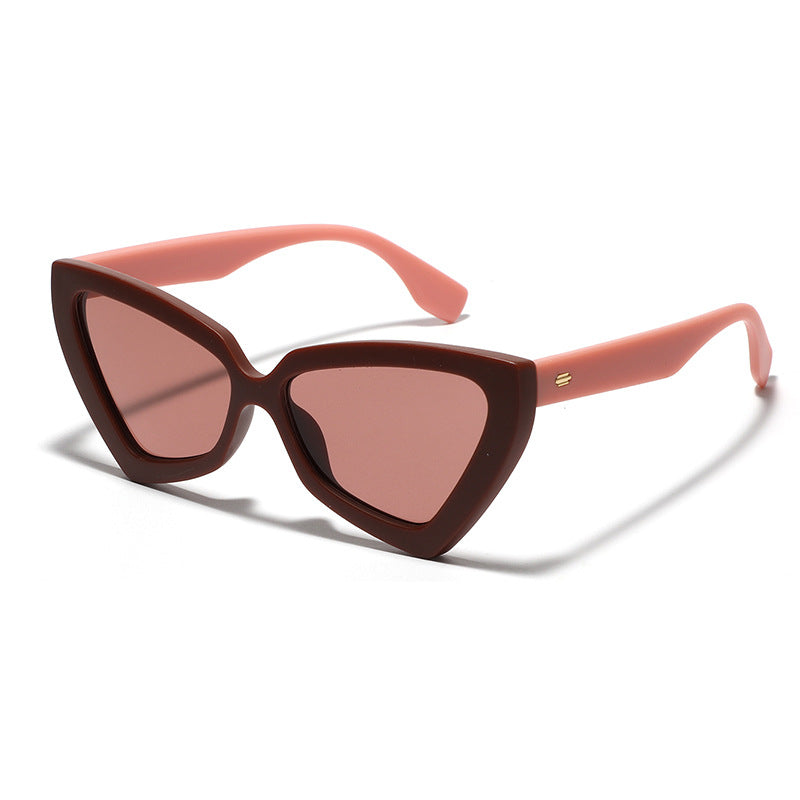 Women's Cat-Eye Sunglasses with Mirrored Lenses and Sturdy Frame Stornfield