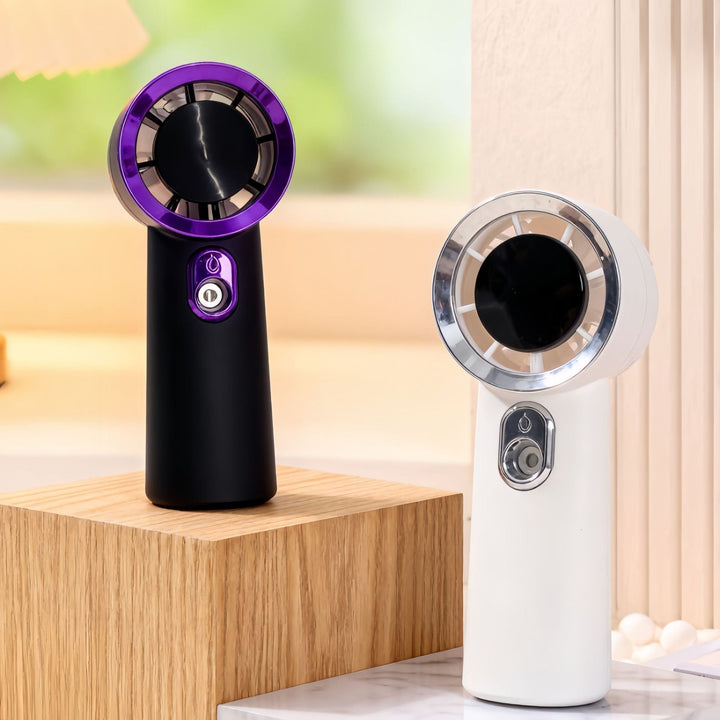 Women Portable Mini Fan with USB Charging Function and Innovative Spray Technology Stornfield