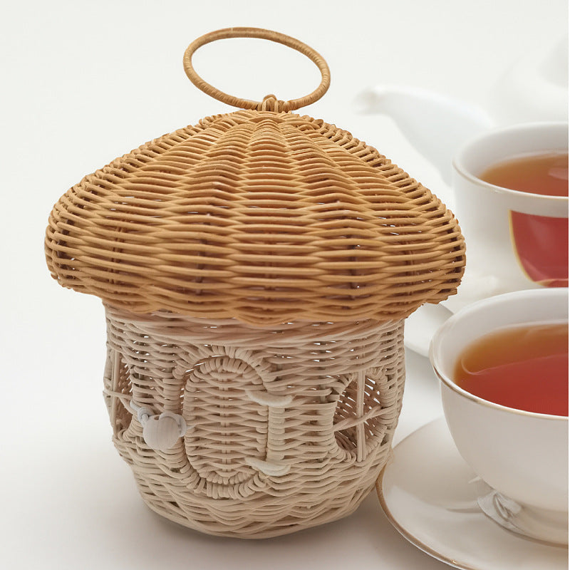 Playful storage basket with mushroom hat design Stornfield
