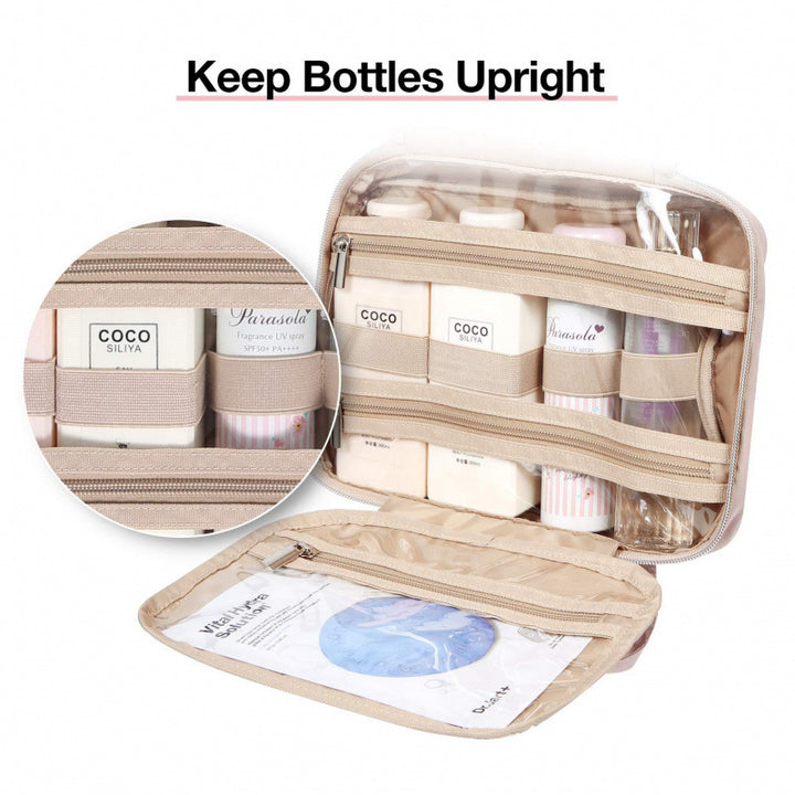 Cosmetic Organizer Bag with Removable Interior Divider Stornfield