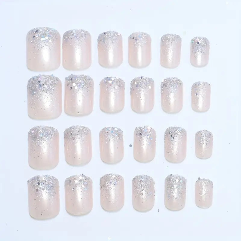 Glittery Acrylic Nail Enhancements Stornfield