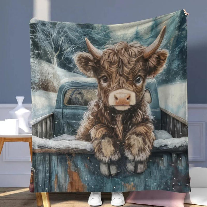 Artistic Butterfly-Inspired Fleece Blanket