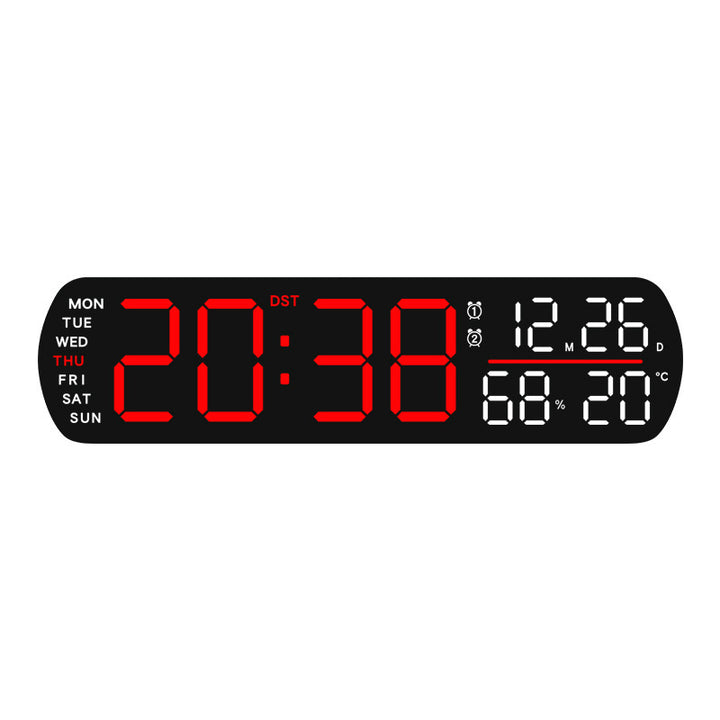 Digital wall clock with temperature and hygrometer display Stornfield