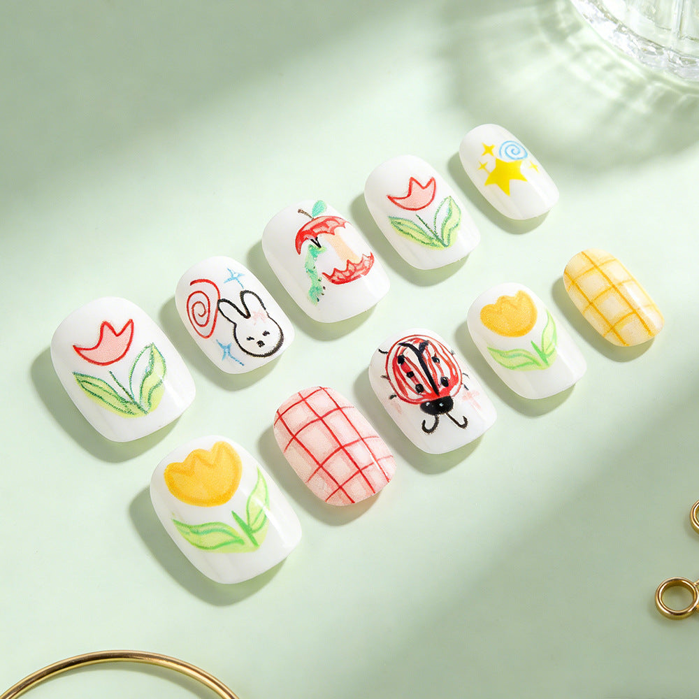 Artistic Illustrated Nail Art Wraps Stornfield