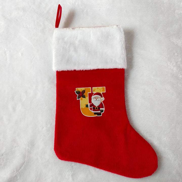 Festive Christmas stocking with customizable design