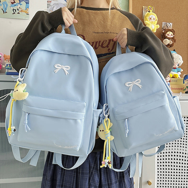 Chic Bow-Accent Backpack Stornfield
