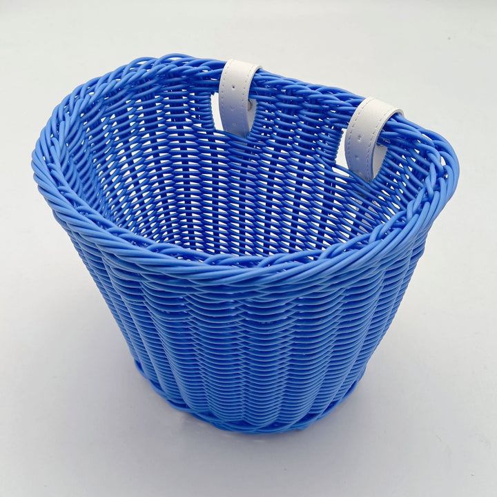 Decorative Woven Storage Basket with Leather Handles Stornfield