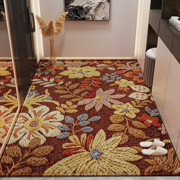 Floral Pattern Indoor Area Rug