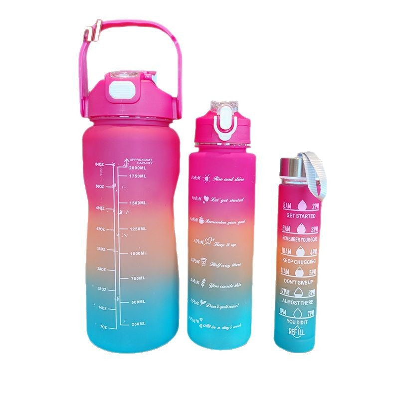 Women's ergonomic water bottle with motivational markings Stornfield