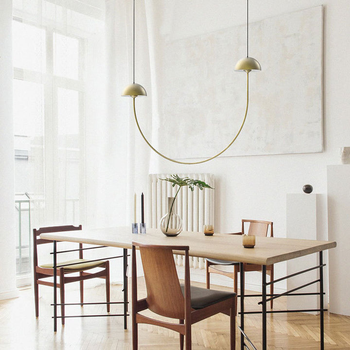Modern Curved Pendant Light