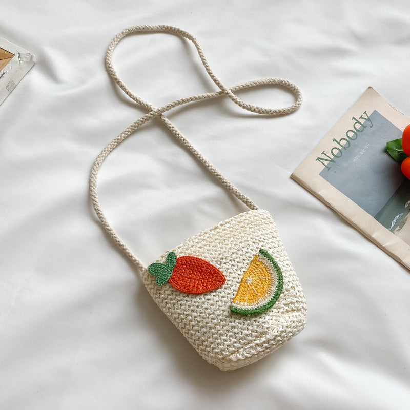 Creative Fruit-Themed Crochet Crossbody Bag