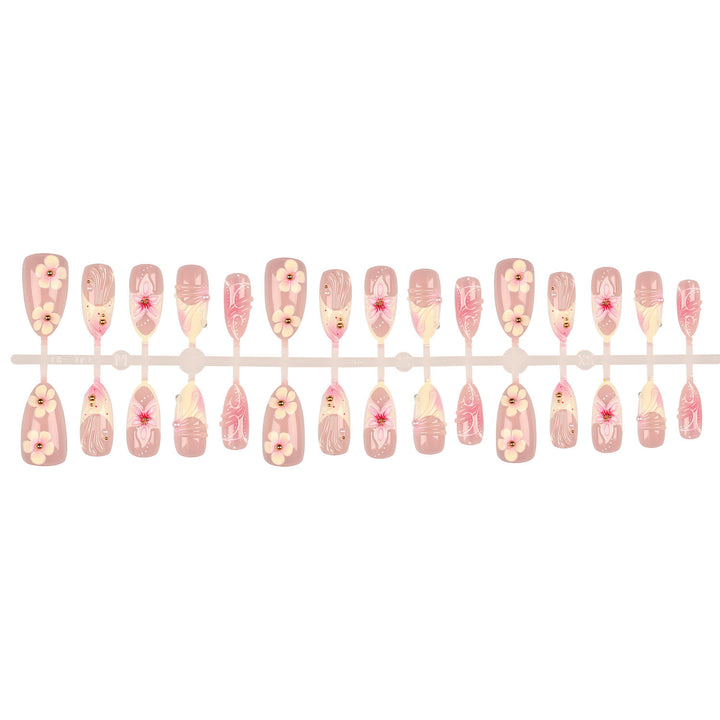 Decorative Floral Nail Tips