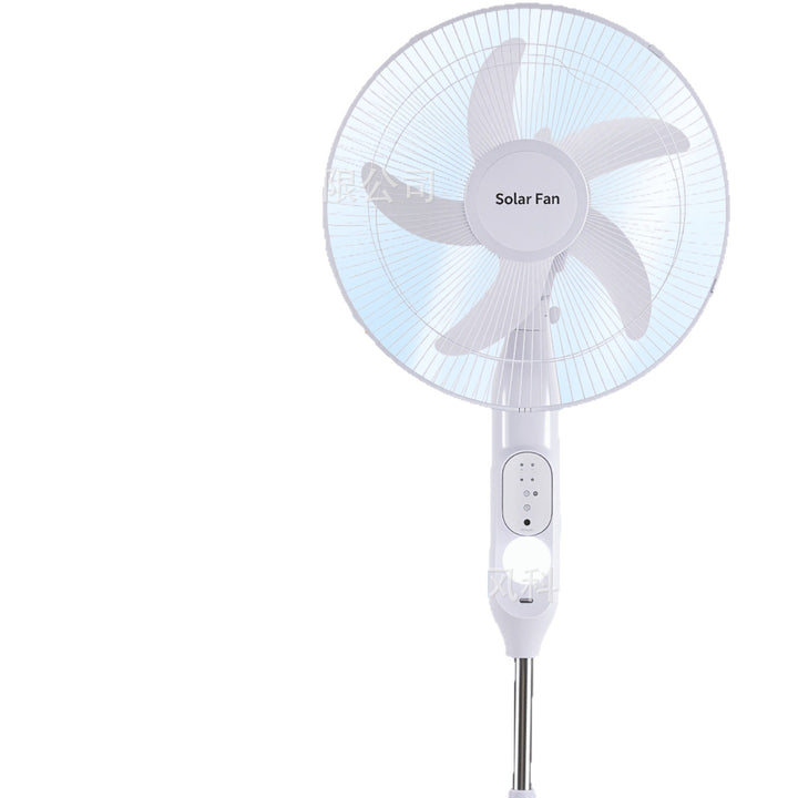 Ladies cordless floor fan with remote control and solar support Stornfield