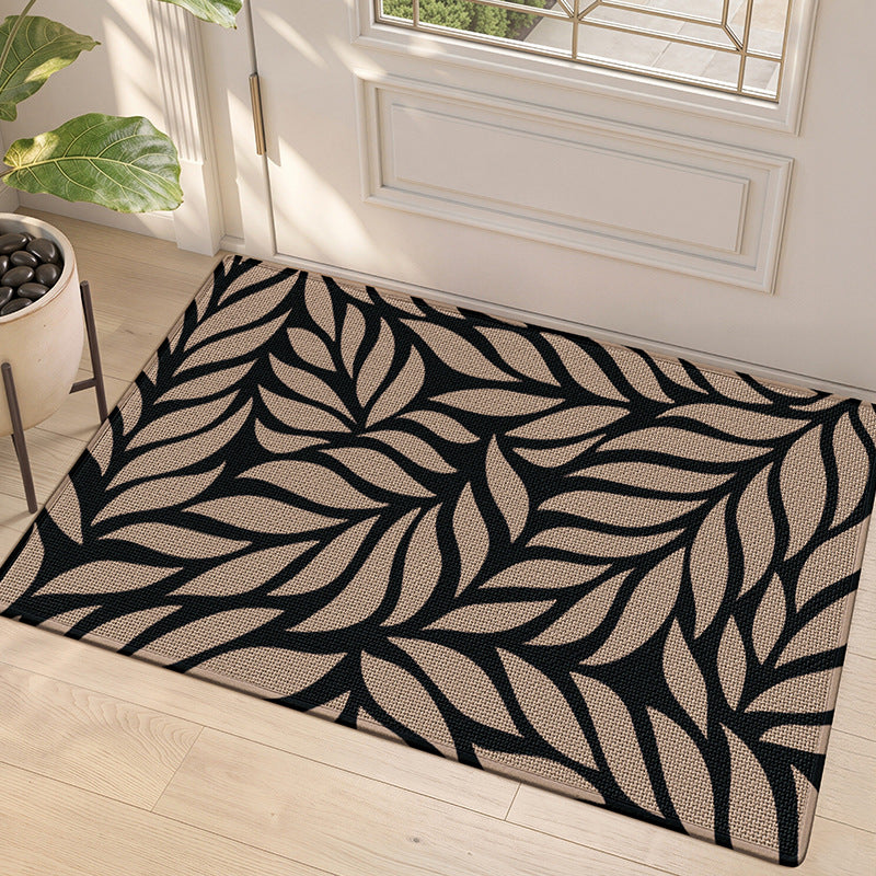 Leaf Pattern Indoor Entrance Mat for Home Entryway