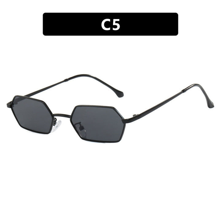 Women's hexagonal sunglasses with elegant metal frame and UV protection Stornfield