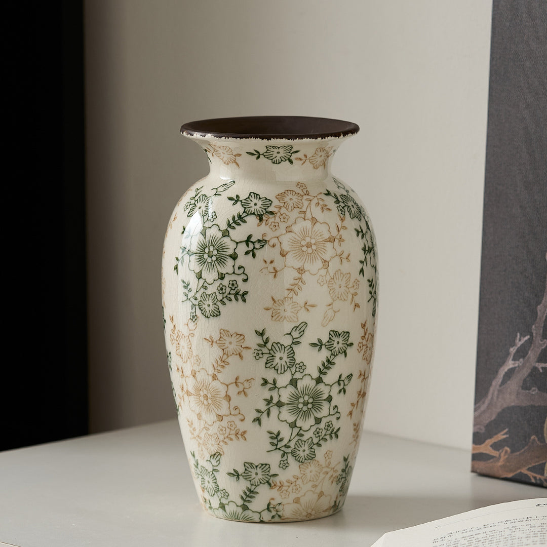 Decorative porcelain vase with floral design Stornfield
