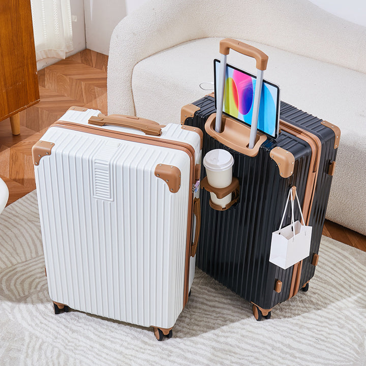 Unisex Textured Multi-Functional Hard-Shell Luggage Stornfield