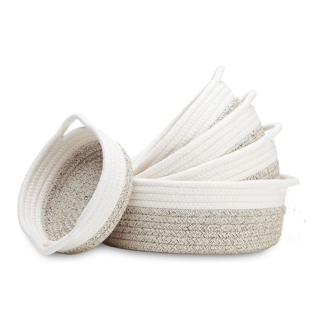 Women High-Quality Storage Basket Set made of Natural Cotton Material Stornfield