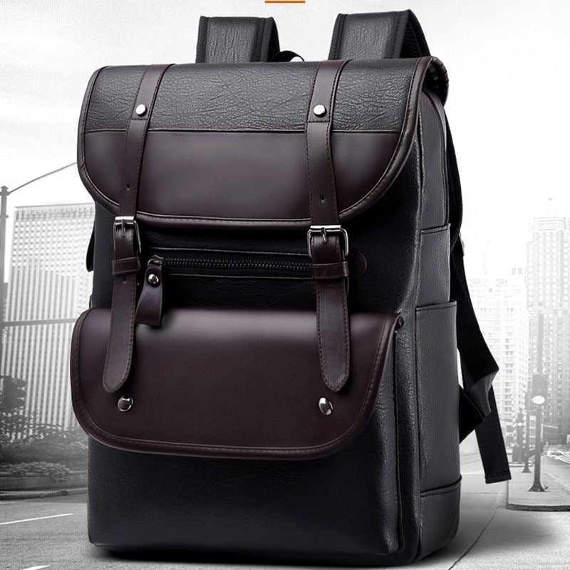 Backpack made of high-quality synthetic leather with multifunctional compartment system Stornfield