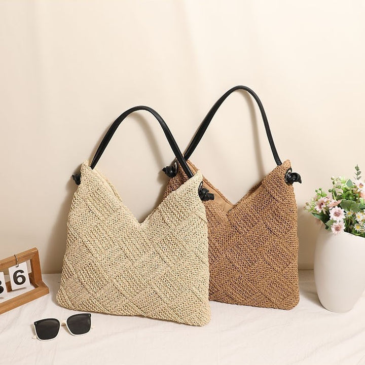Braided Shoulder Bag Made of Natural Materials Stornfield