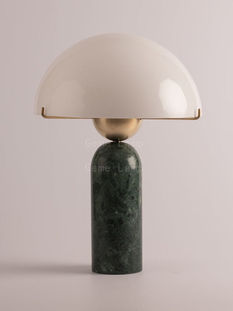Contemporary Table Lamp with Dome Shade