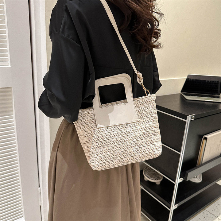 Modern Textured Woven Handheld Bag Stornfield
