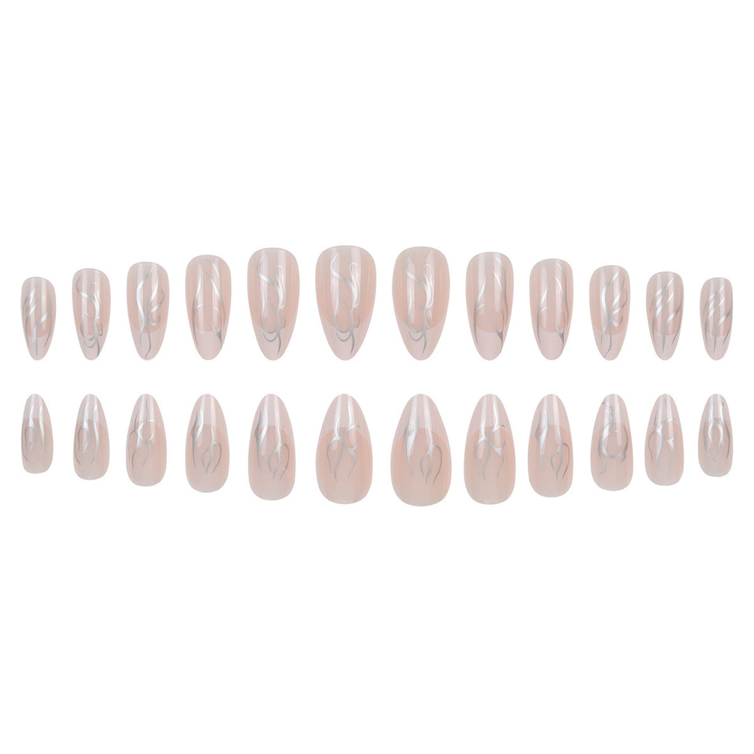 Chic Long Pointed Press-On Nails Stornfield