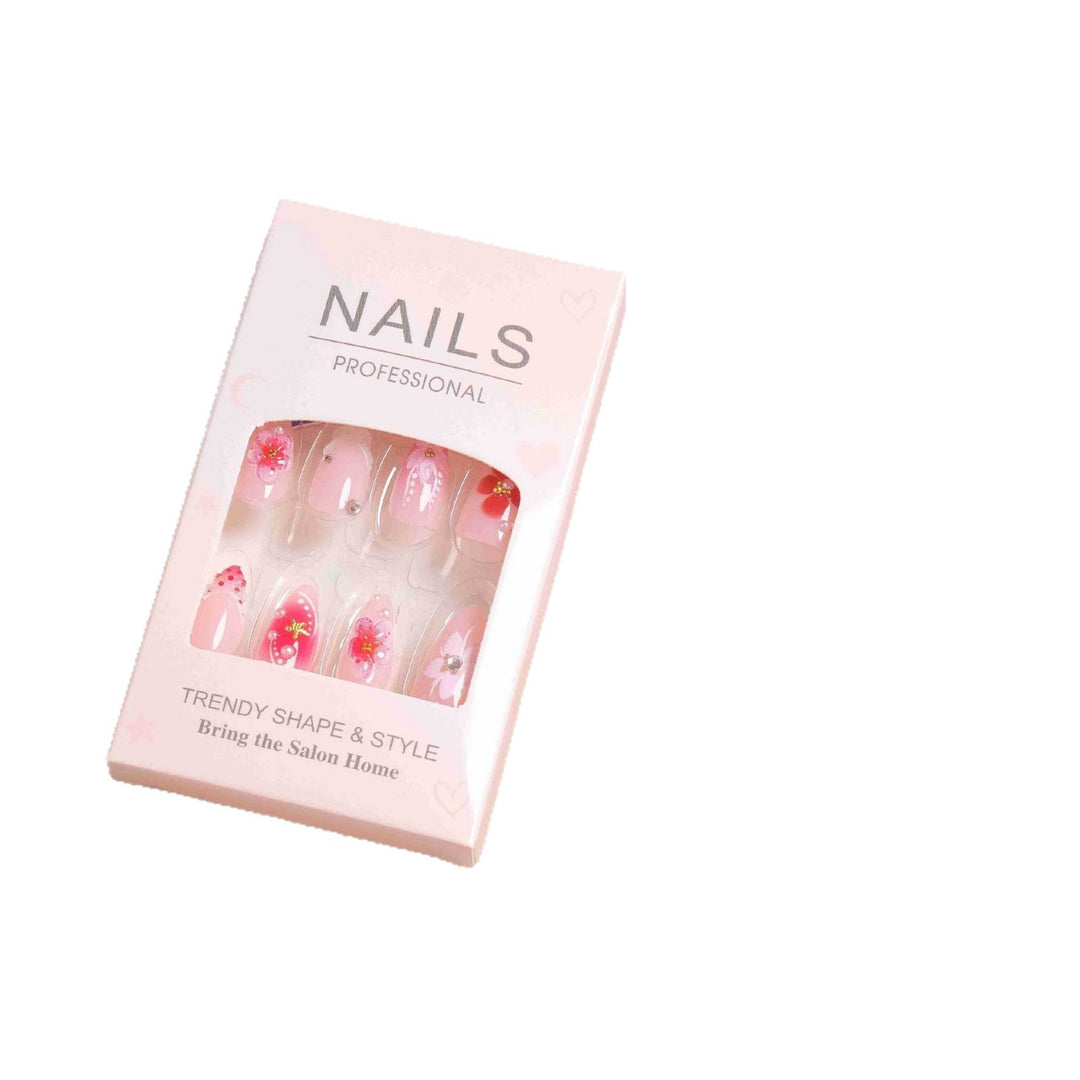 Elegant Floral Design Press-On Nail Set Stornfield