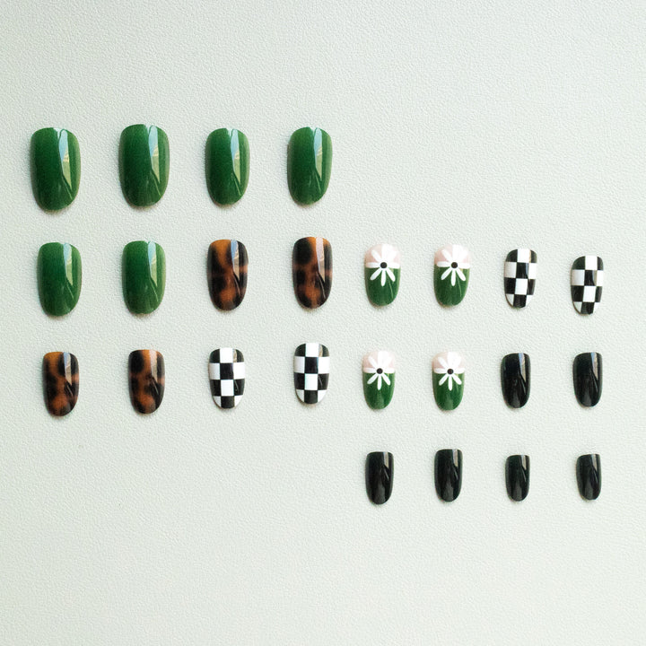 Artistic Abstract Nail Design